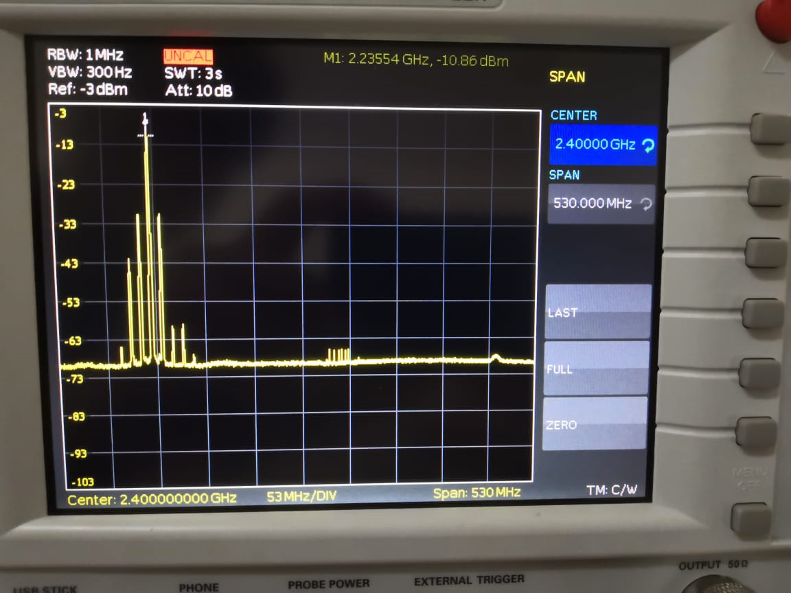 VCO Spectrum Analyzer Output